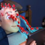 AI 건강 관리, 스마트하게 나를 돌보는 일상 변화 a person laying in a bed with a tablet